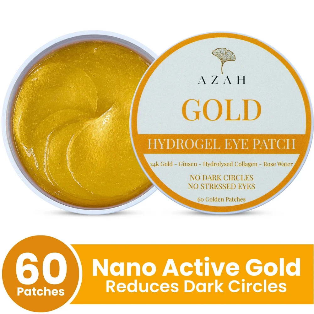 Azah Under Eye Patches for Dark Circles (Gold) (Free Size)