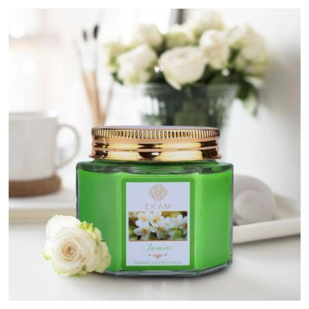 Jasmine Hexa Jar Scented Candle