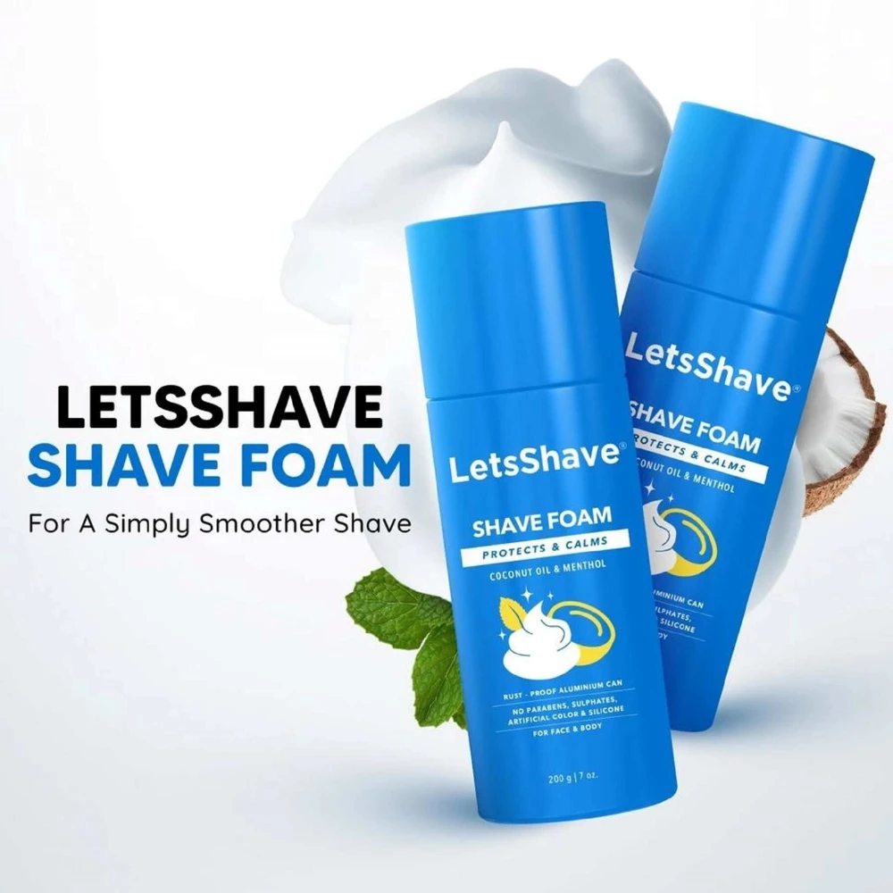 Shave Foam Coconut Oil Menthol (1+1 FREE) Size- 200 gm