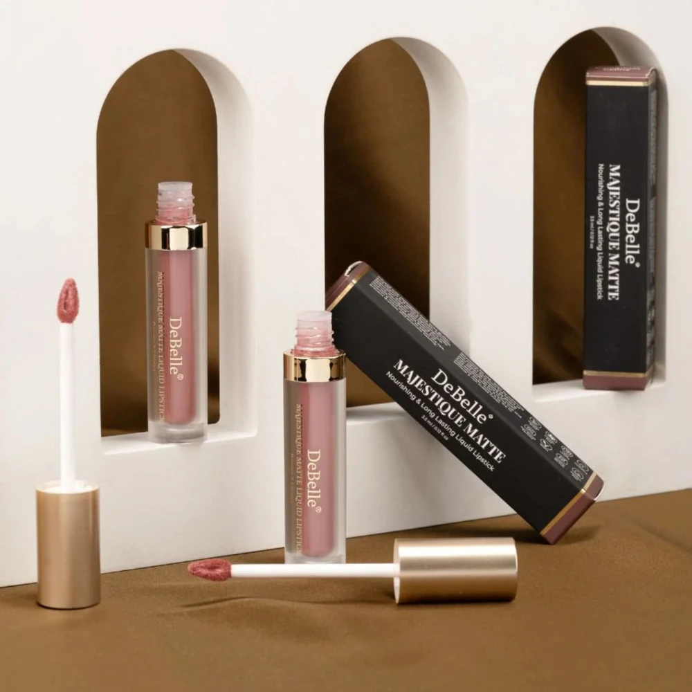 DeBelle Majestique Matte Liquid Lipstick Cinnamon Celine(Light Rust brown), 3.5 ml (3.5ml)