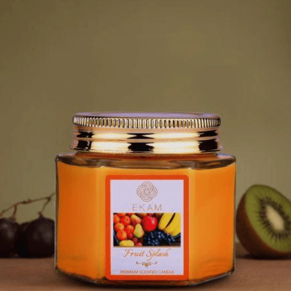 Fruit Splash Hexa Jar Scented Candle