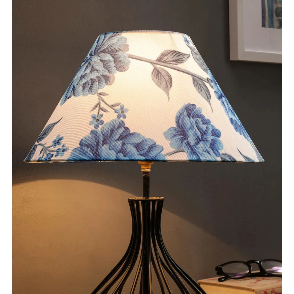 Blue Fabric Lamp Shade