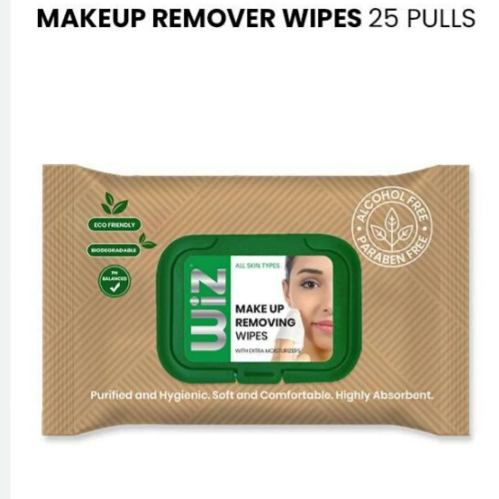 Wiz Premium Quality Make Up Remover Wipes-25Pulls