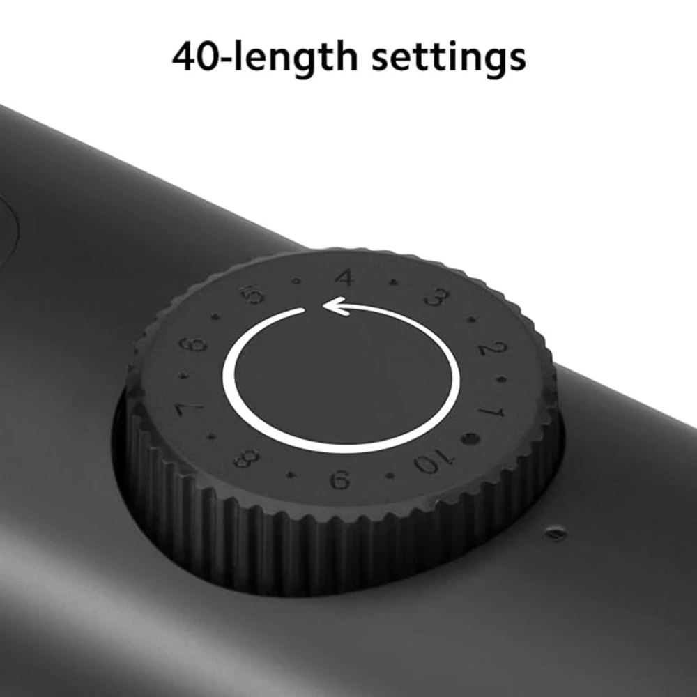 MI Xiaomi Beard Trimmer for Men 2C With High Precision Trimming | 2 Beard Comb | USB Type-C | Fast Charging | 0.5mm Precision | 40 Length Settings | 90 Min Run Time, Black