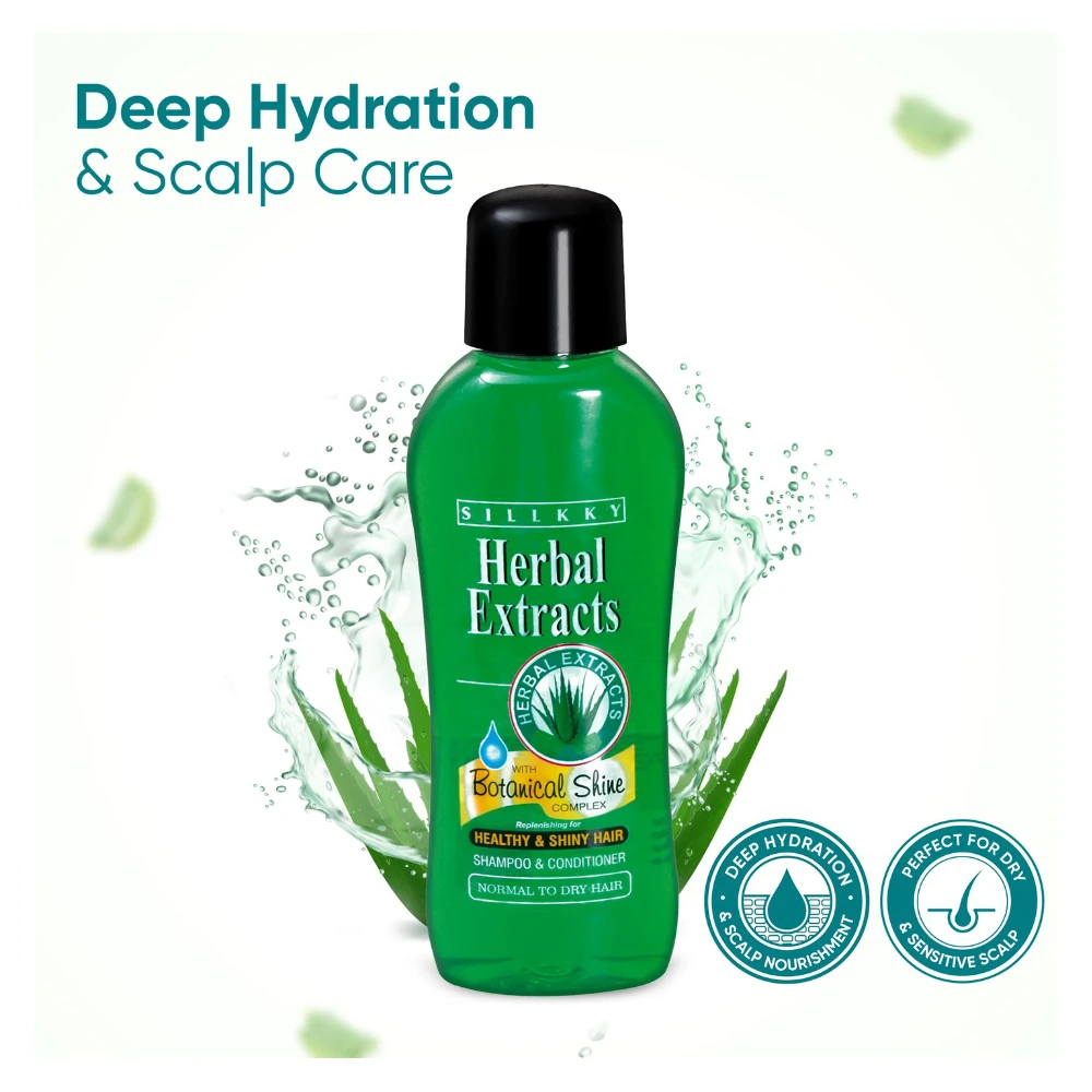 Sillkky Herbal Extract Aloe Vera Shampoo 450ml