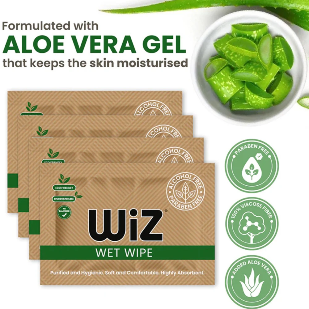 WIZ Singles Facial Wipes (Pack of 200) (Size- Box x 200)
