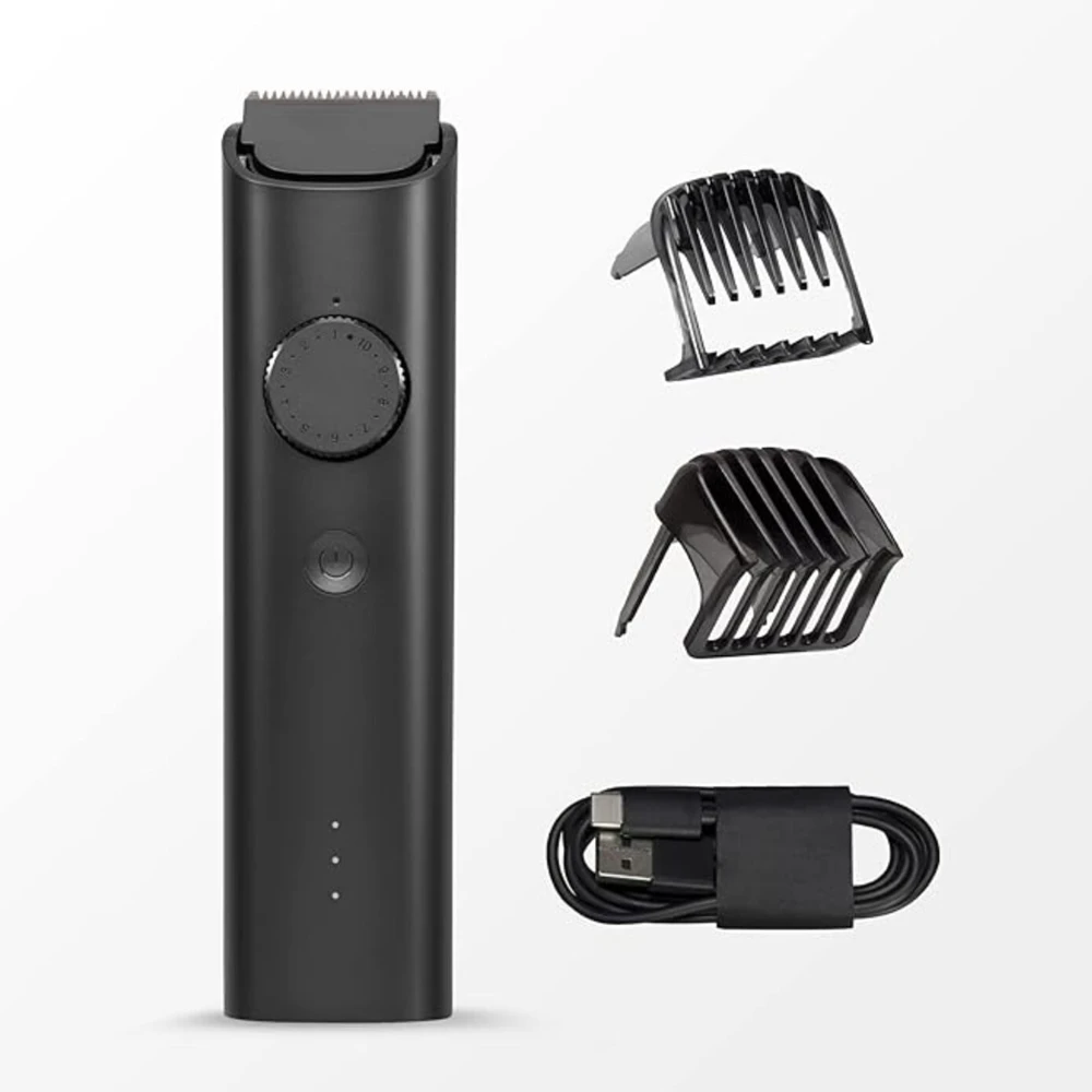 MI Xiaomi Beard Trimmer for Men 2C With High Precision Trimming | 2 Beard Comb | USB Type-C | Fast Charging | 0.5mm Precision | 40 Length Settings | 90 Min Run Time, Black