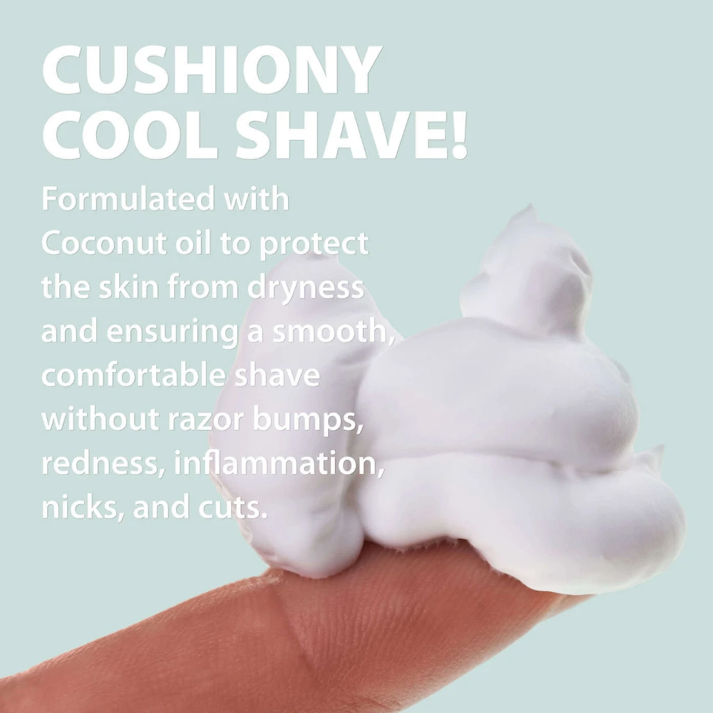SHAVE FOAM COCONUT OIL MENTHOL 2 X 200g