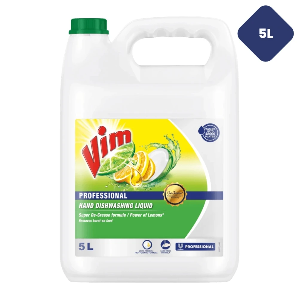 Vim Hand Dishwash Liquid Gel, 5L
