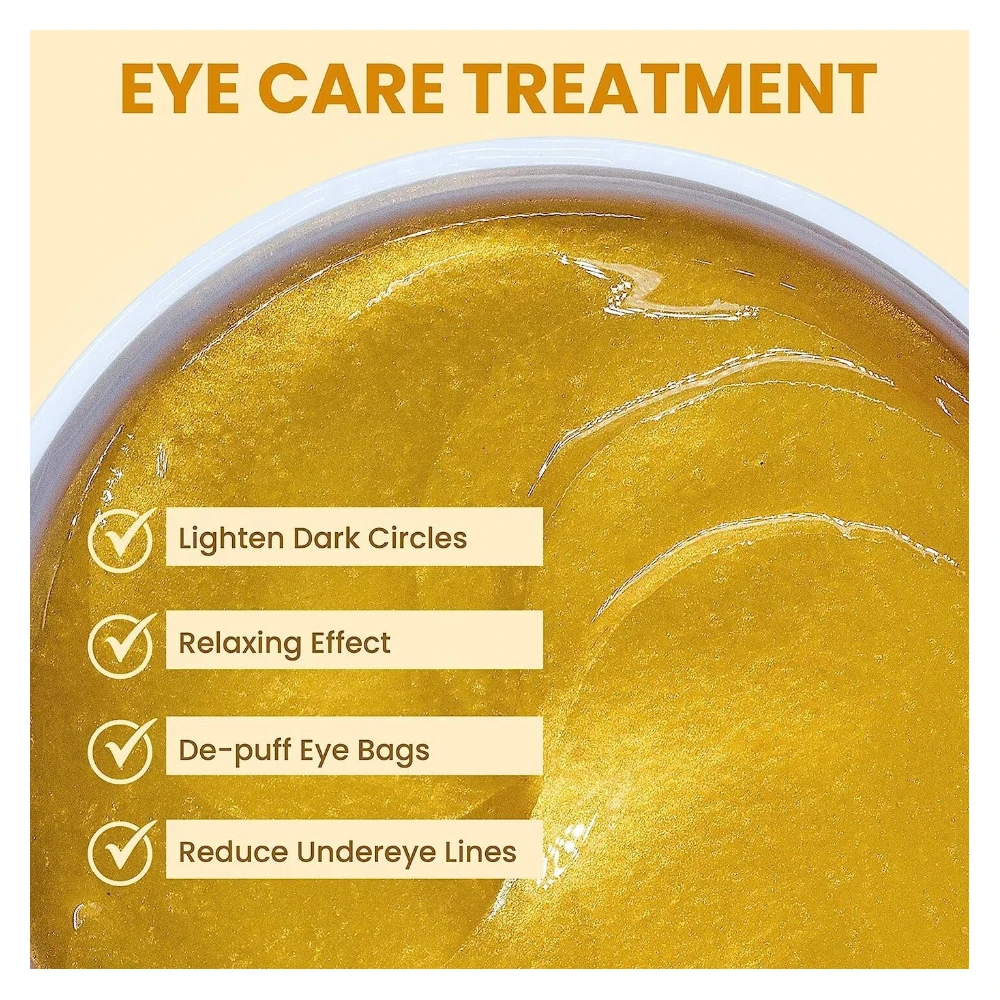 Azah Under Eye Patches for Dark Circles (Gold) (Free Size)