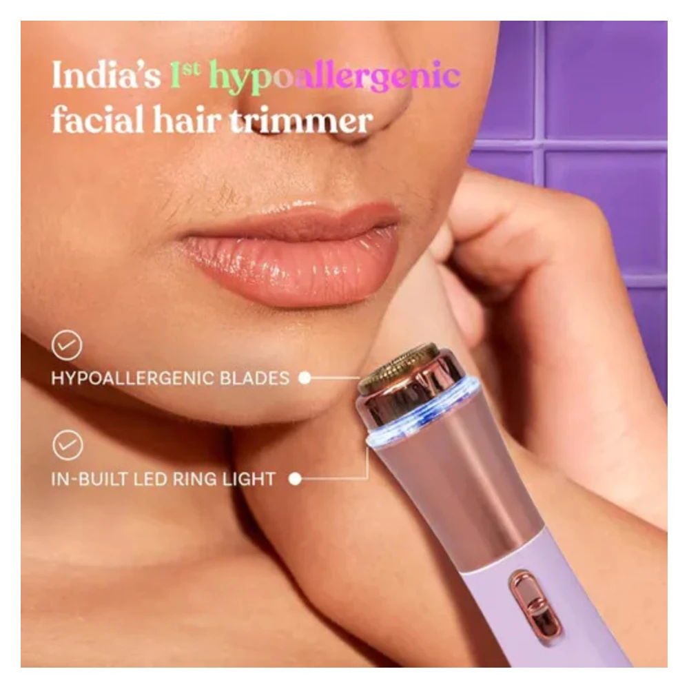 Mini Facial Trimmer| Fuzzoff Face | Lipstick-sized | Rechargeable