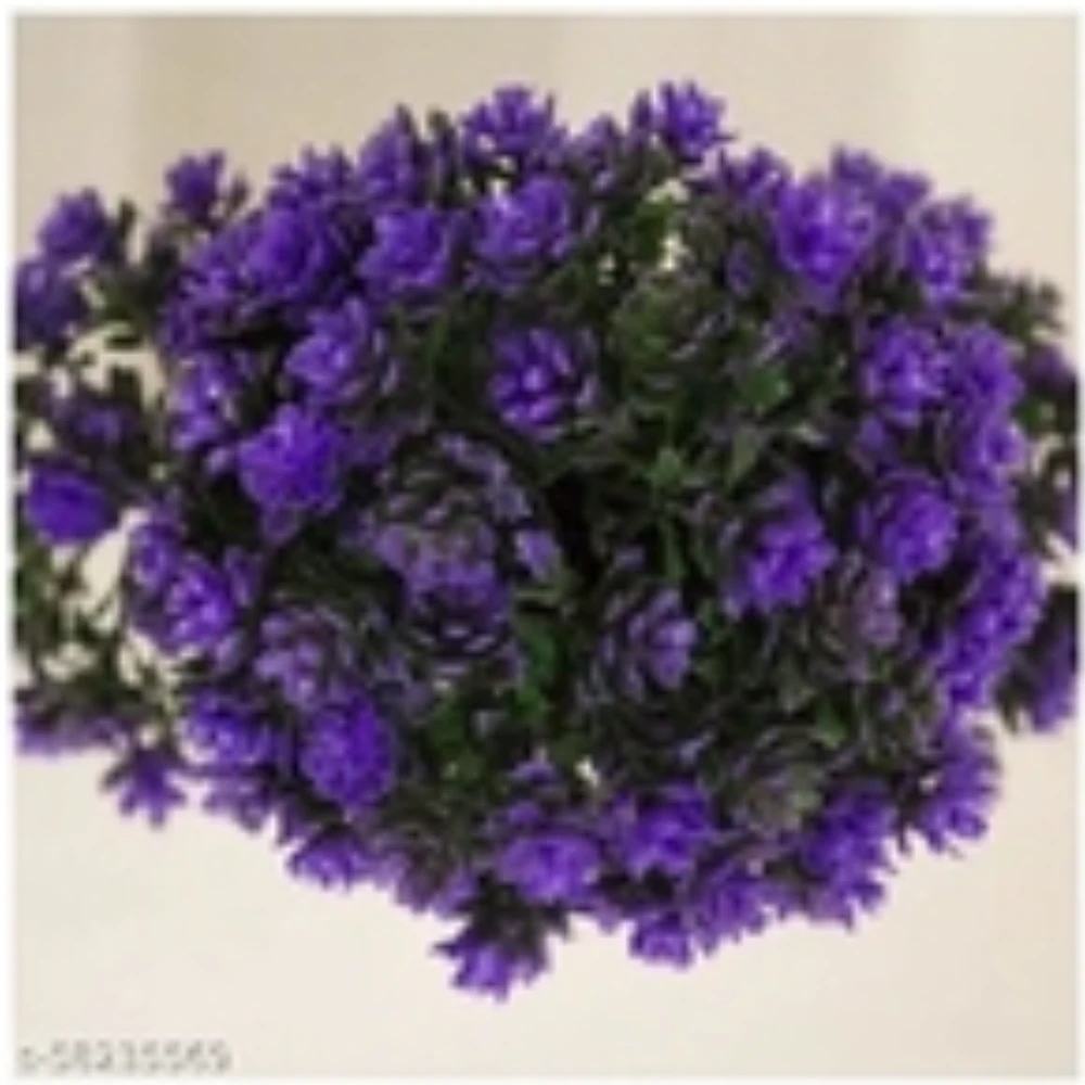 Amflix Artificial Bonsai Plant With Pot Purple (Product Breadth: 11 cm Product Height: 26 cm Product Length: 23 cm)