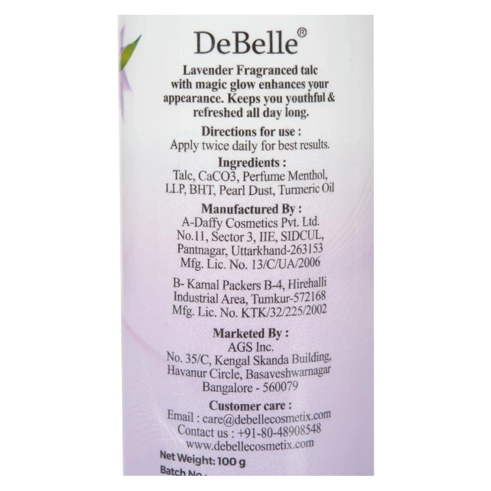 DeBelle Fragranced Talc 100g Size-100 gm (100gm)