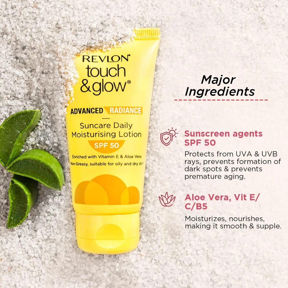 Touch & Glow Advanced Radiance Sun Care Daily Moisturizing Lotion Spf 50 (Spf-50 gm)