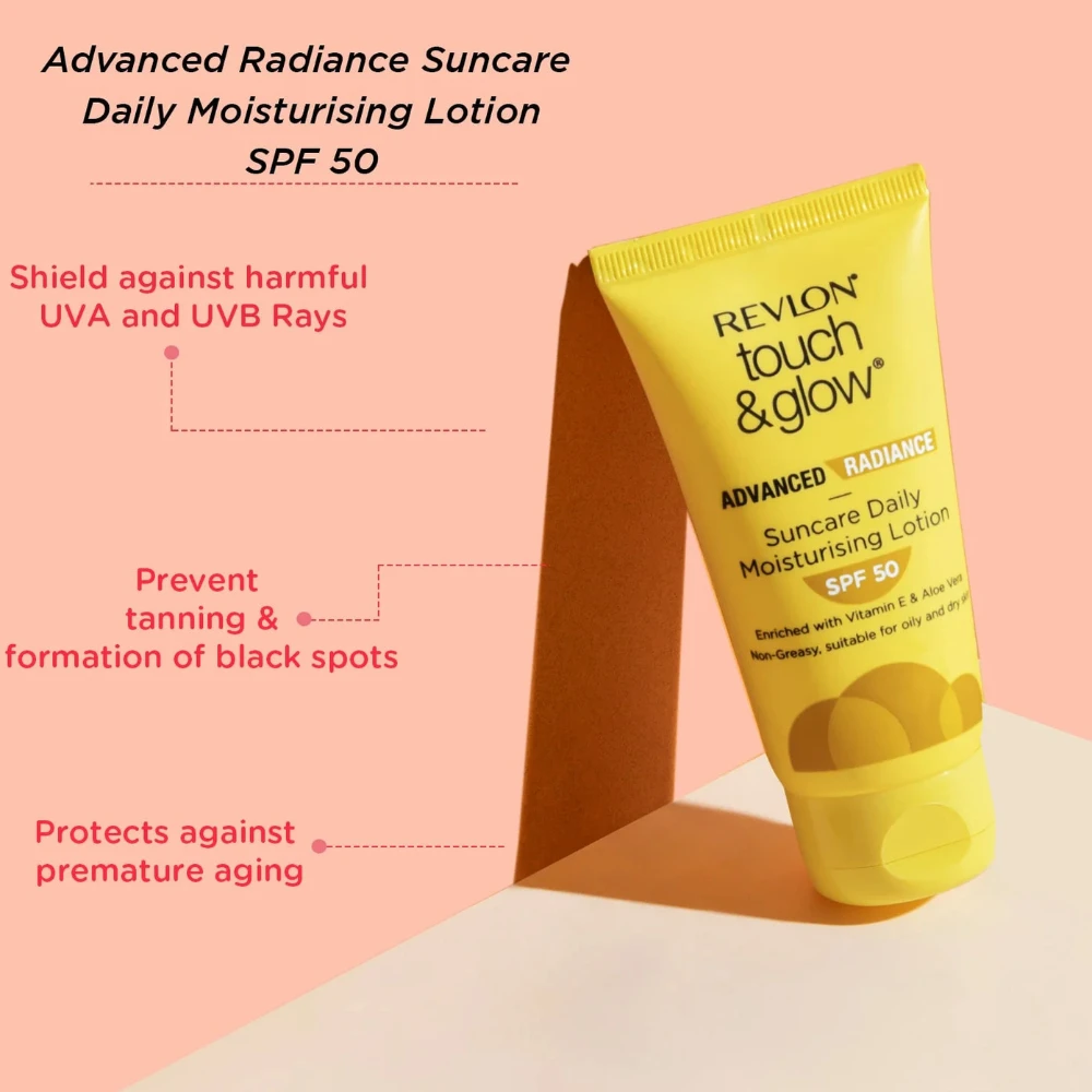 Touch & Glow Advanced Radiance Sun Care Daily Moisturizing Lotion Spf 50 (Spf-50 gm)