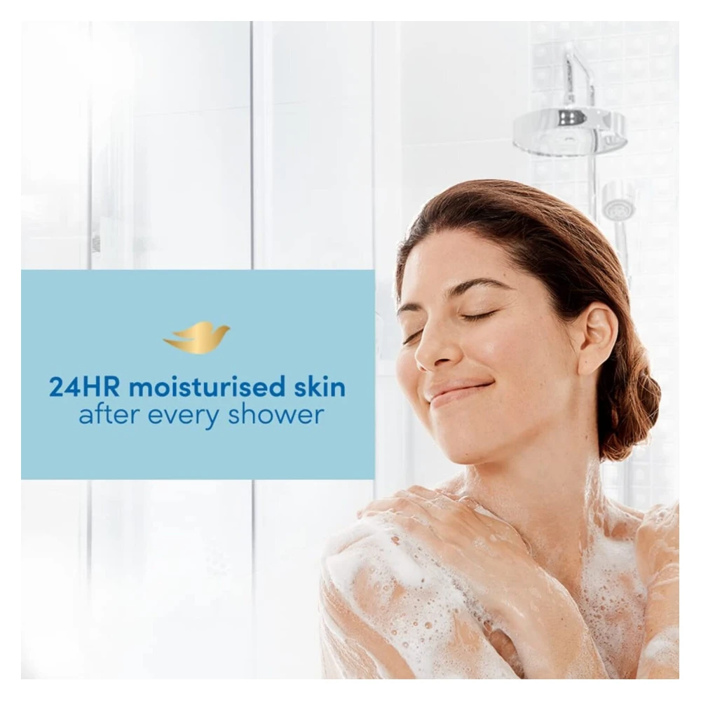 Dove Deeply Nourishing Body Wash, With Exfoliating Beads For Softer, Smoother Skin, 800 ml (Packaging May Vary)