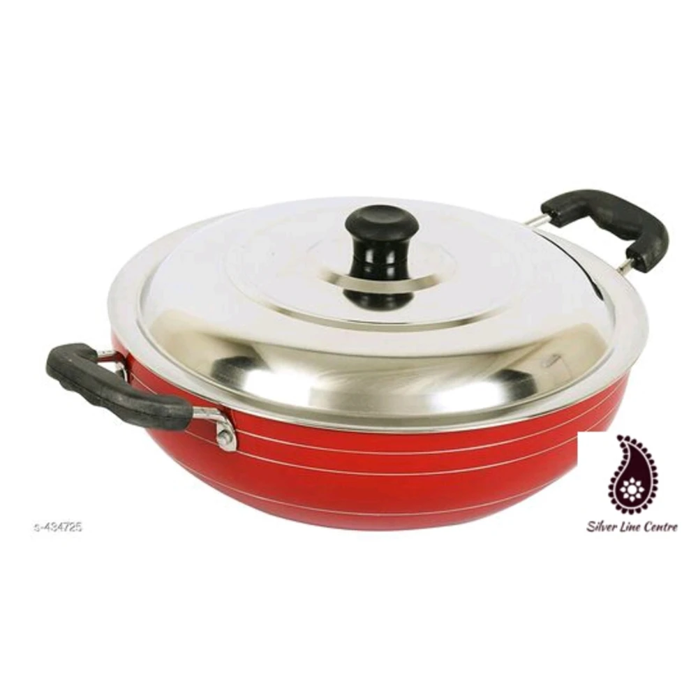 Non Stick Kadai Tawa with Steel Lid