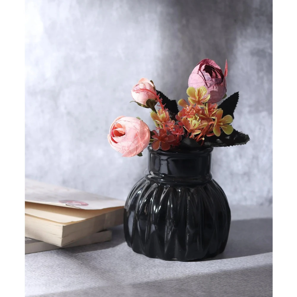 Wavecera Vase | Decorative Planters | Flower Pots for Home Decor (Pink-S)
