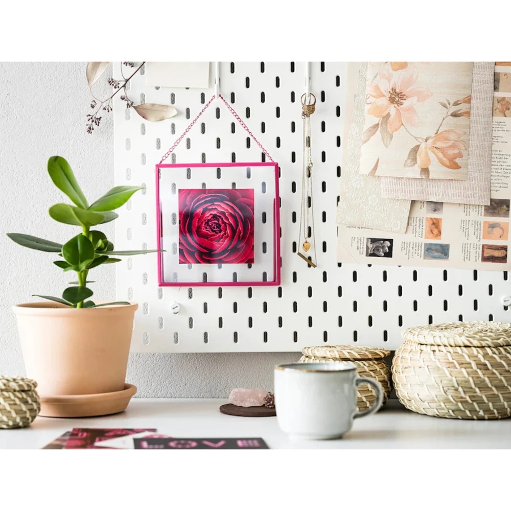 LERBODA Frame, pink16x16 cm (6 ¼x6 ¼ ")-Deco Piece (Frame pink16x16 cm (6 ¼x6 ¼ "))