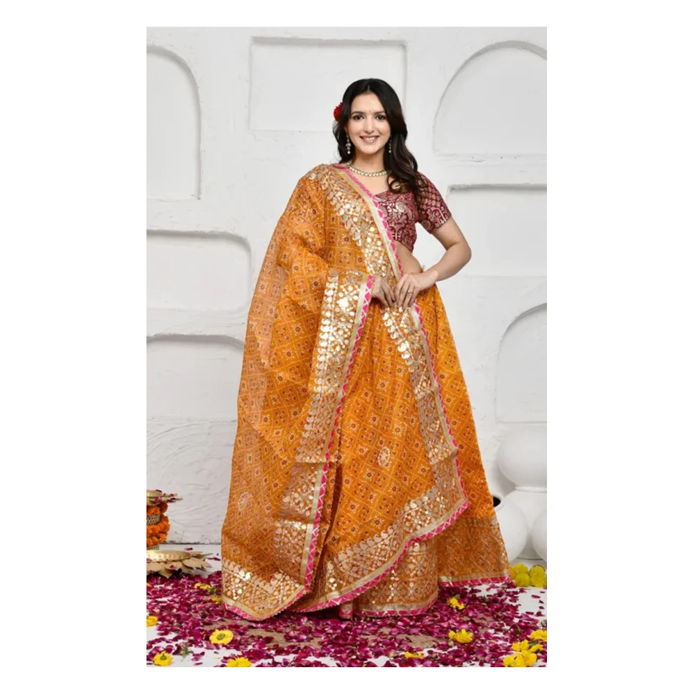 Golden Yellow Haldi Dress Lehenga
