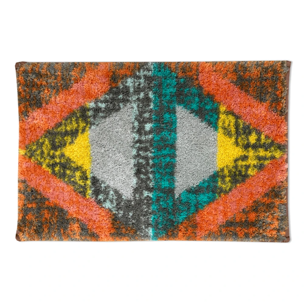 Atrium Plus Small Foot Mat 2Pc Set - Dark Brown/Orange (Small Mat-2 pcs set)