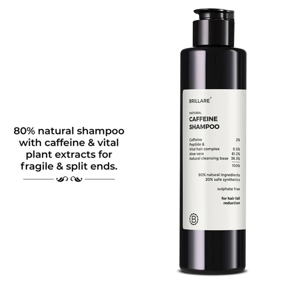 Caffeine Shampoo For Reducing Hair Loss and Breakage Hair Fall Control
