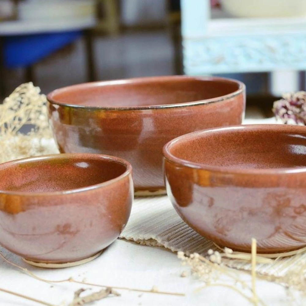 Rojiza Nesting Bowls (SIZE-6.5 inches X 6.5 inches X 3 inches)