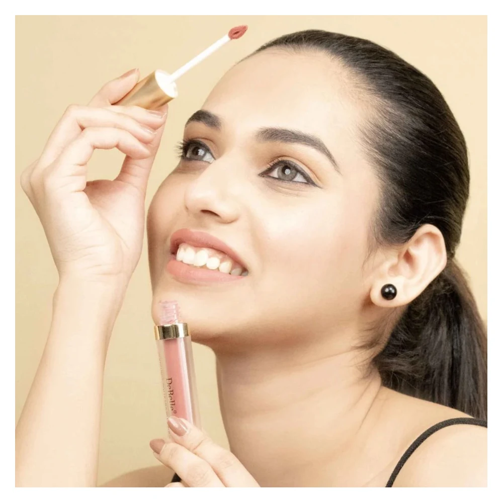 DeBelle Majestique Matte Liquid Lipstick Cinnamon Celine(Light Rust brown), 3.5 ml (3.5ml)