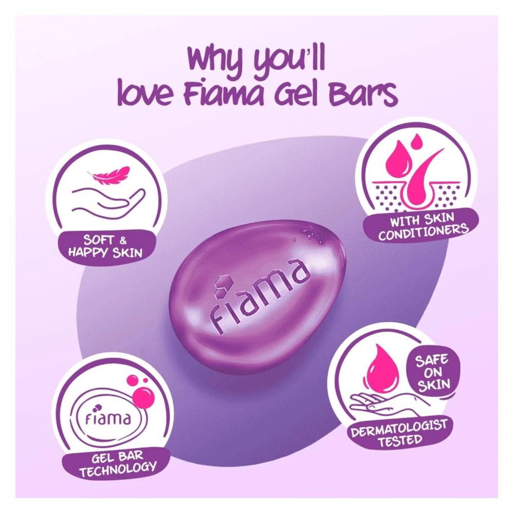 Fiama Gel Bathing Bar Mega Celebration Pack, With 8 Unique Gel Bars & Skin Conditioners For Moisturized Skin, 125g Soap (Pack Of -8 )