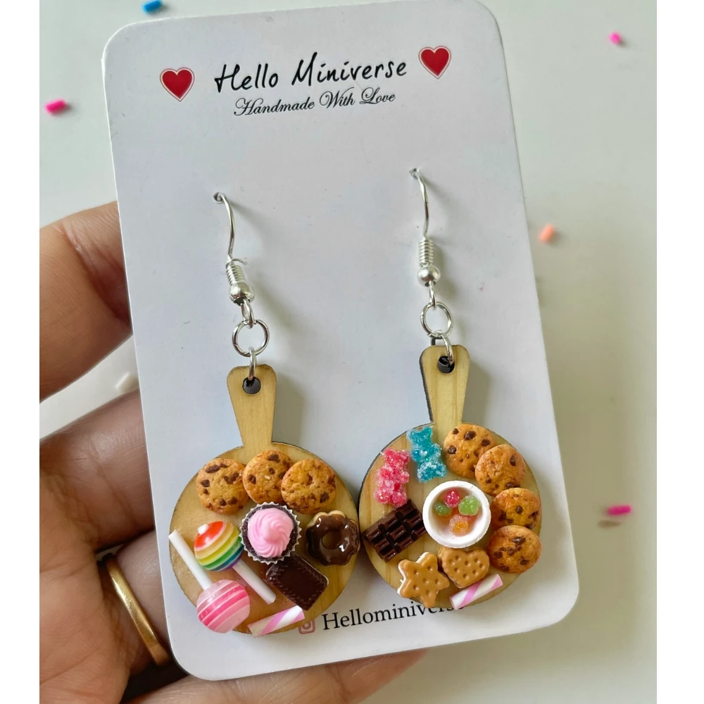 Miniature Candyland Cookies Earrings