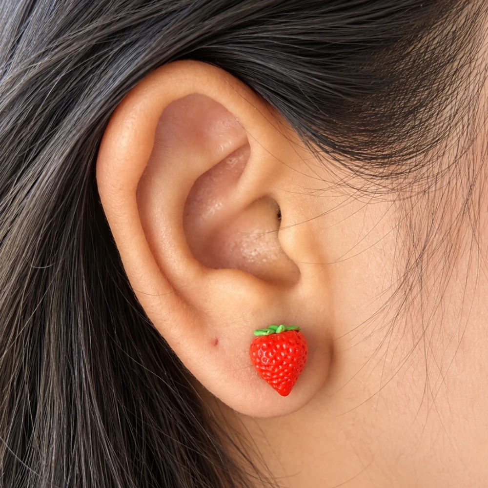 Miniature Strawberry studs