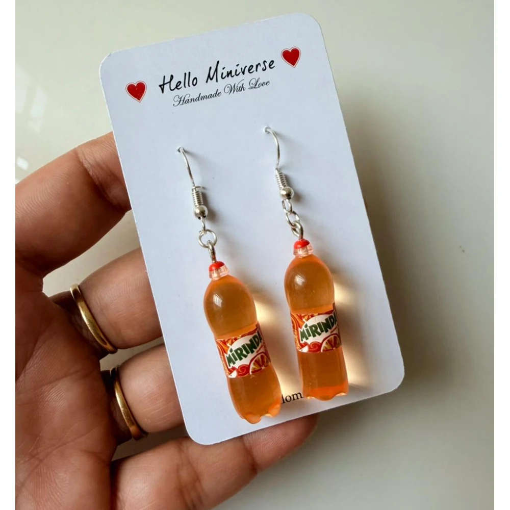 Mini Mirinda Bottle Earrings
