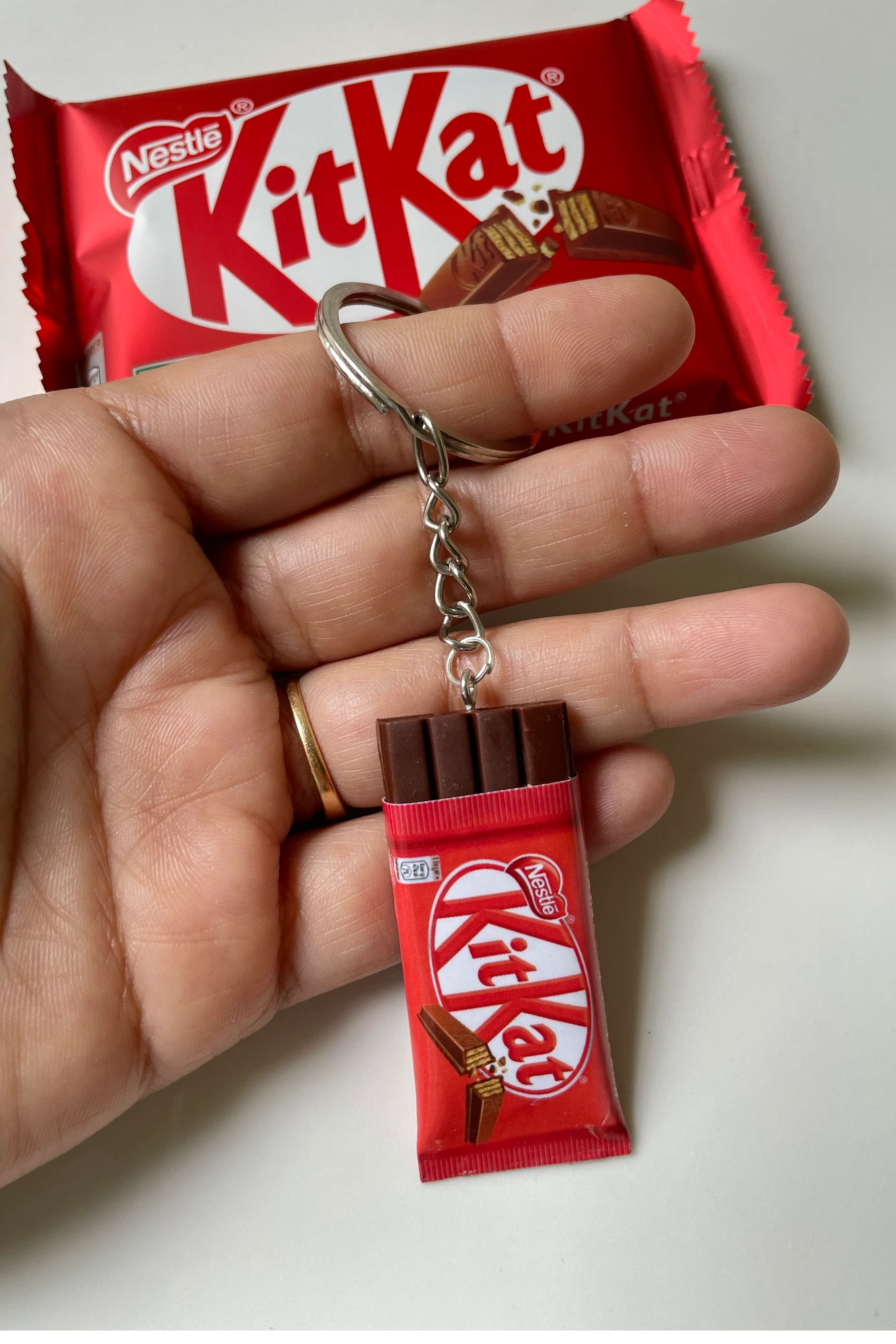 Miniature Kitkat Keychain