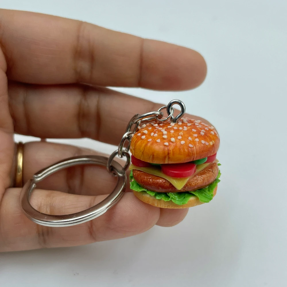 Miniature McDonald's Cheeseburger Keychain