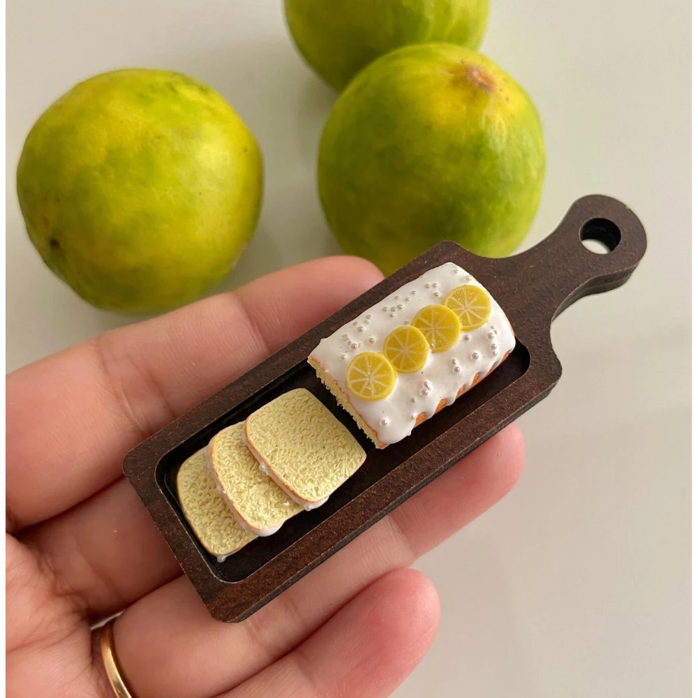 Miniature Lemon Cake Platter Magnet