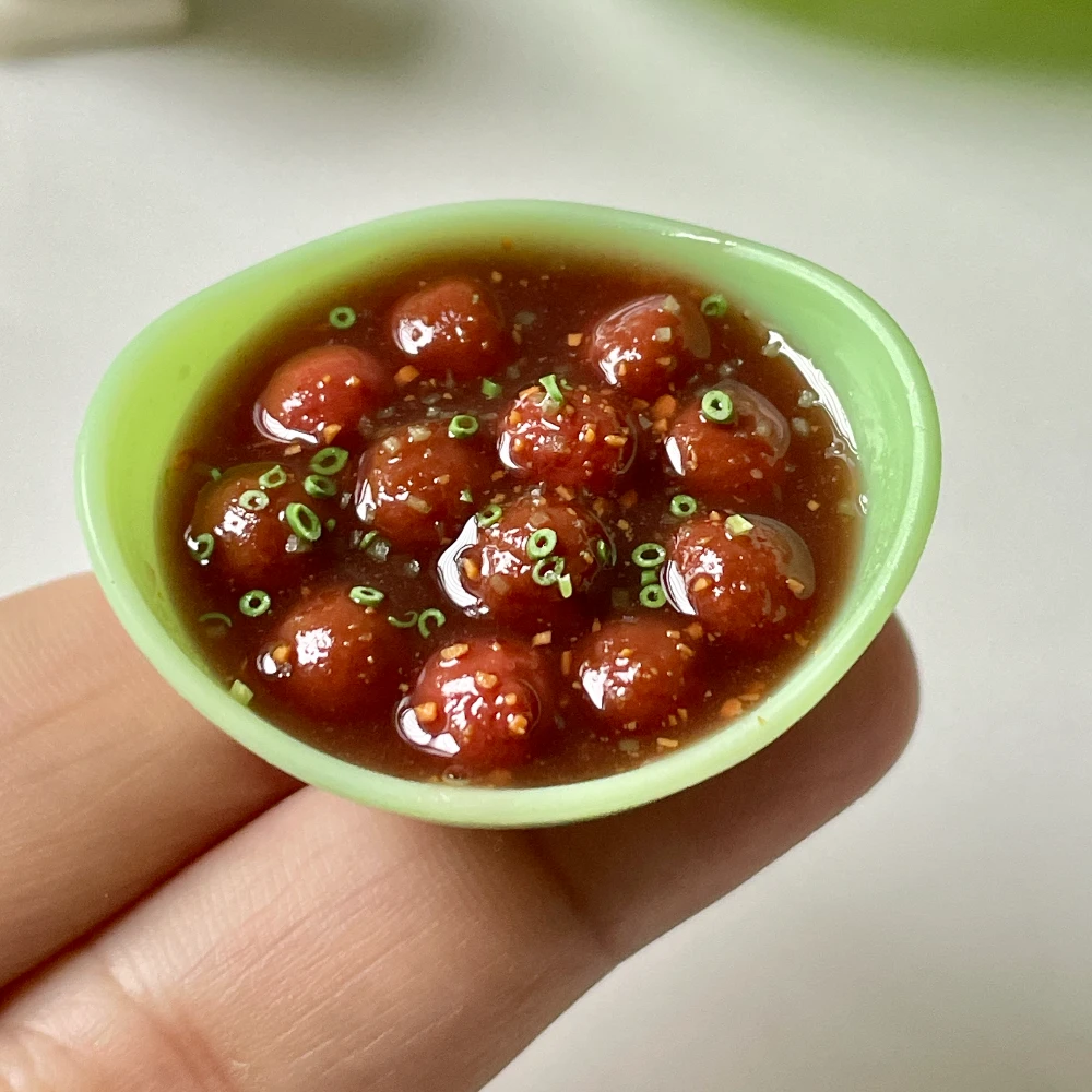 Handmade Miniature Manchurian Bowl Magnet