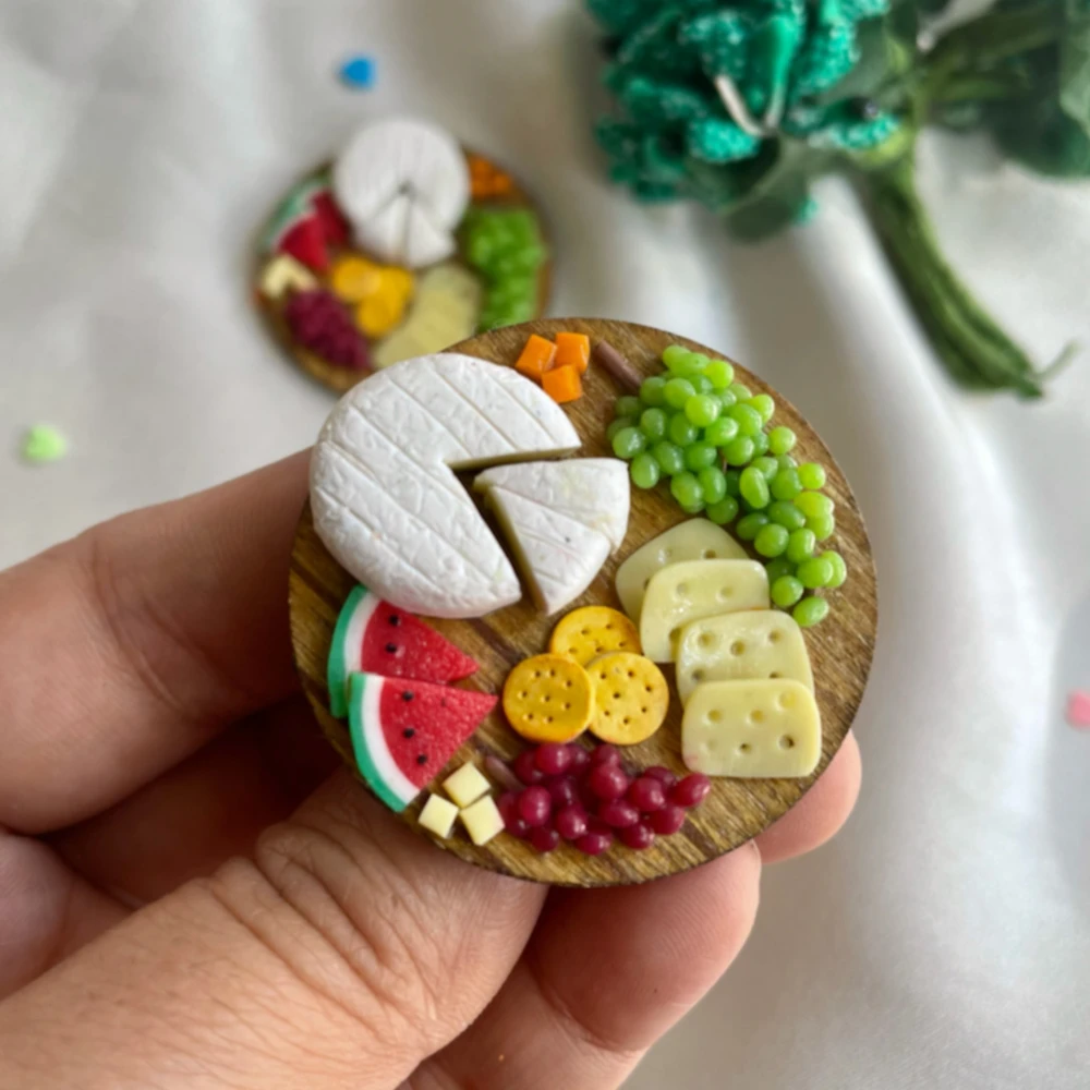 Miniature Cheese Platter Fridge Magnet