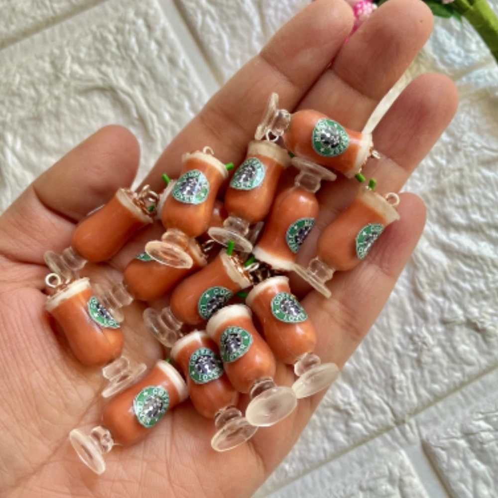 Miniature Starbucks Cold Coffee Earrings