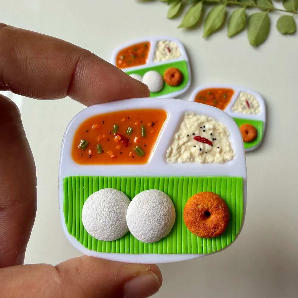 Miniature Idli Fridge Magnet