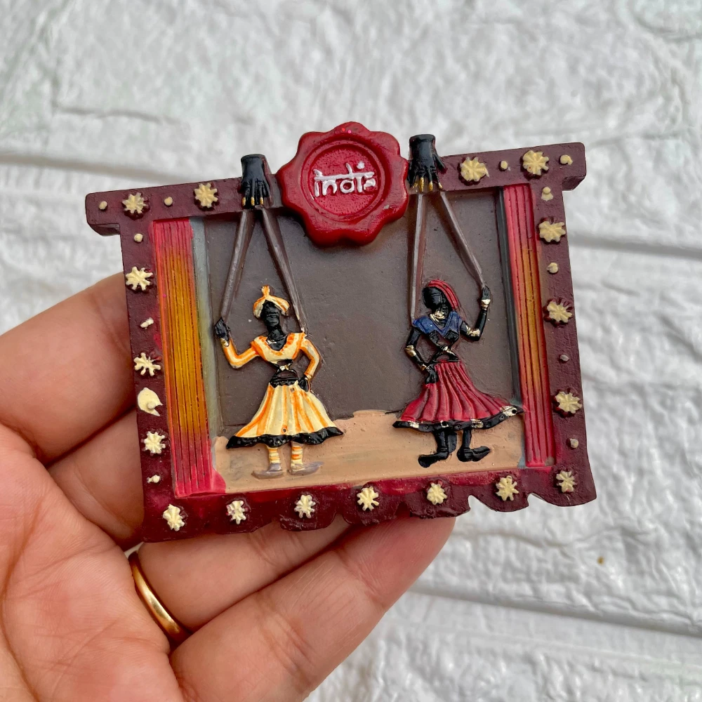 Rajasthan Kathputli India Fridge Magnet