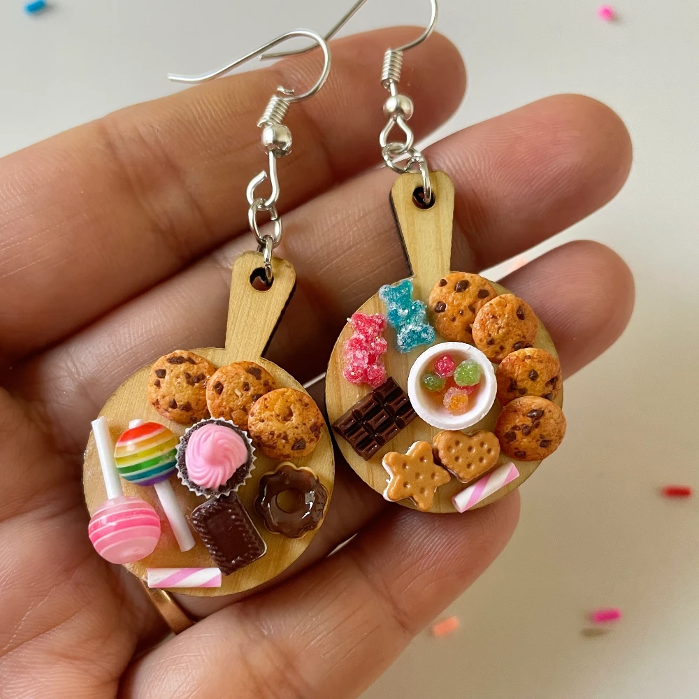 Miniature Candyland Cookies Earrings