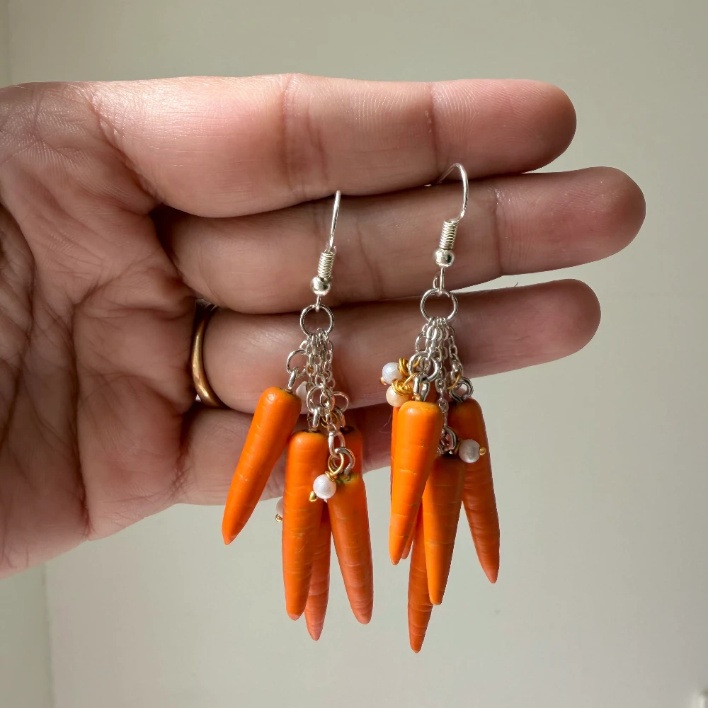 Miniature Carrot Craze Dangles Earrings