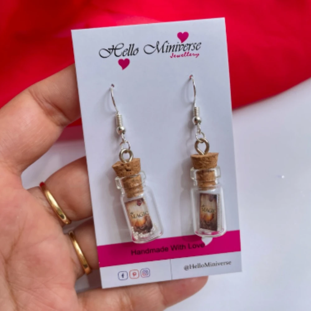 The Magic Mini Bottle Earrings