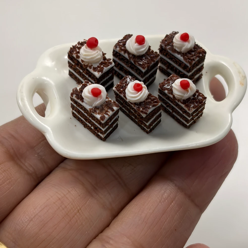 Miniature Black Forest Pastry Bites Magnet