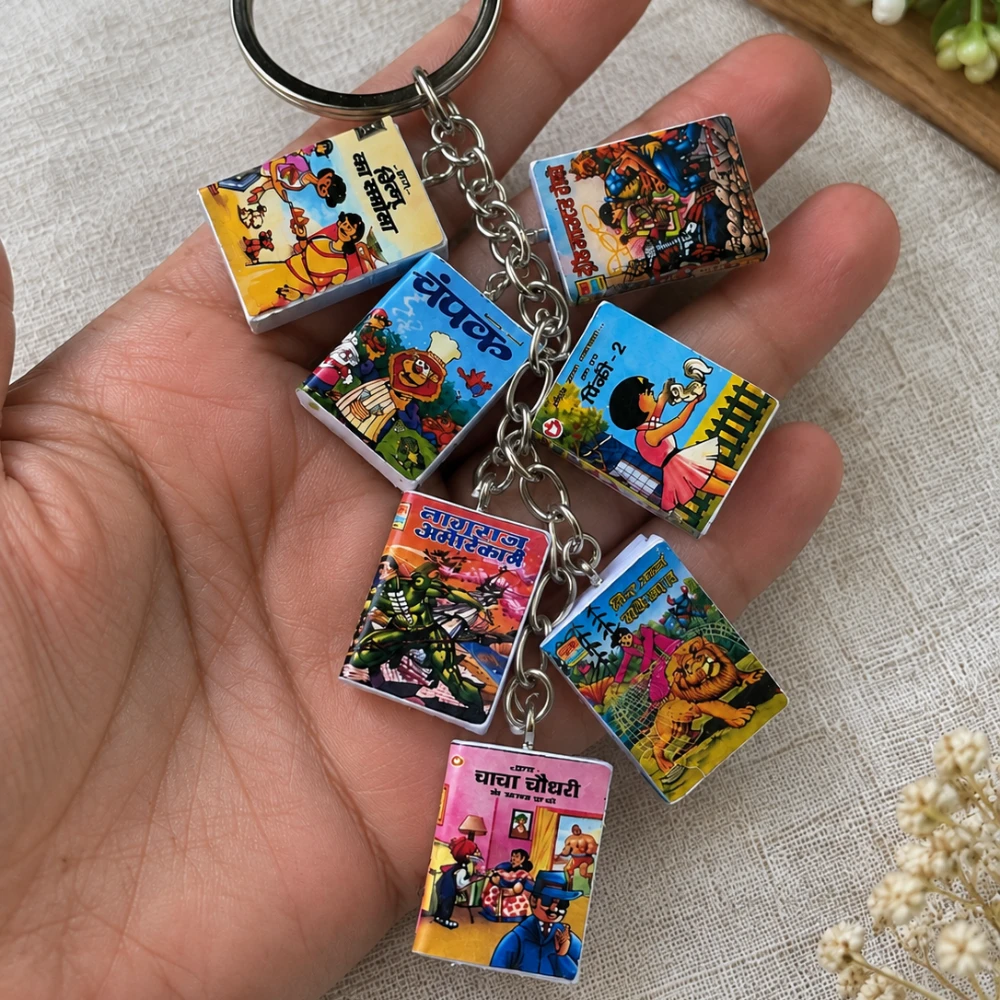 Miniature 90’s Comics Keychain