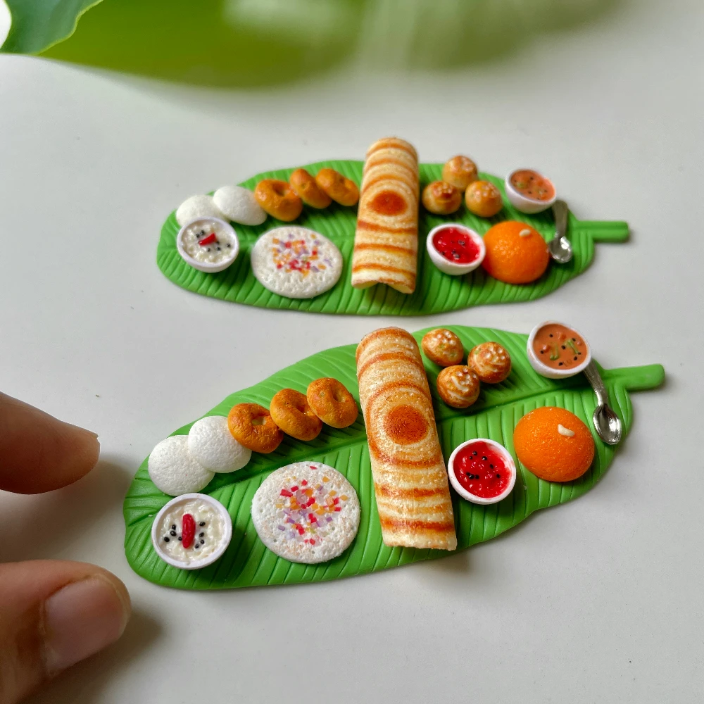 Miniature South Indian Breakfast Fridge Magnet