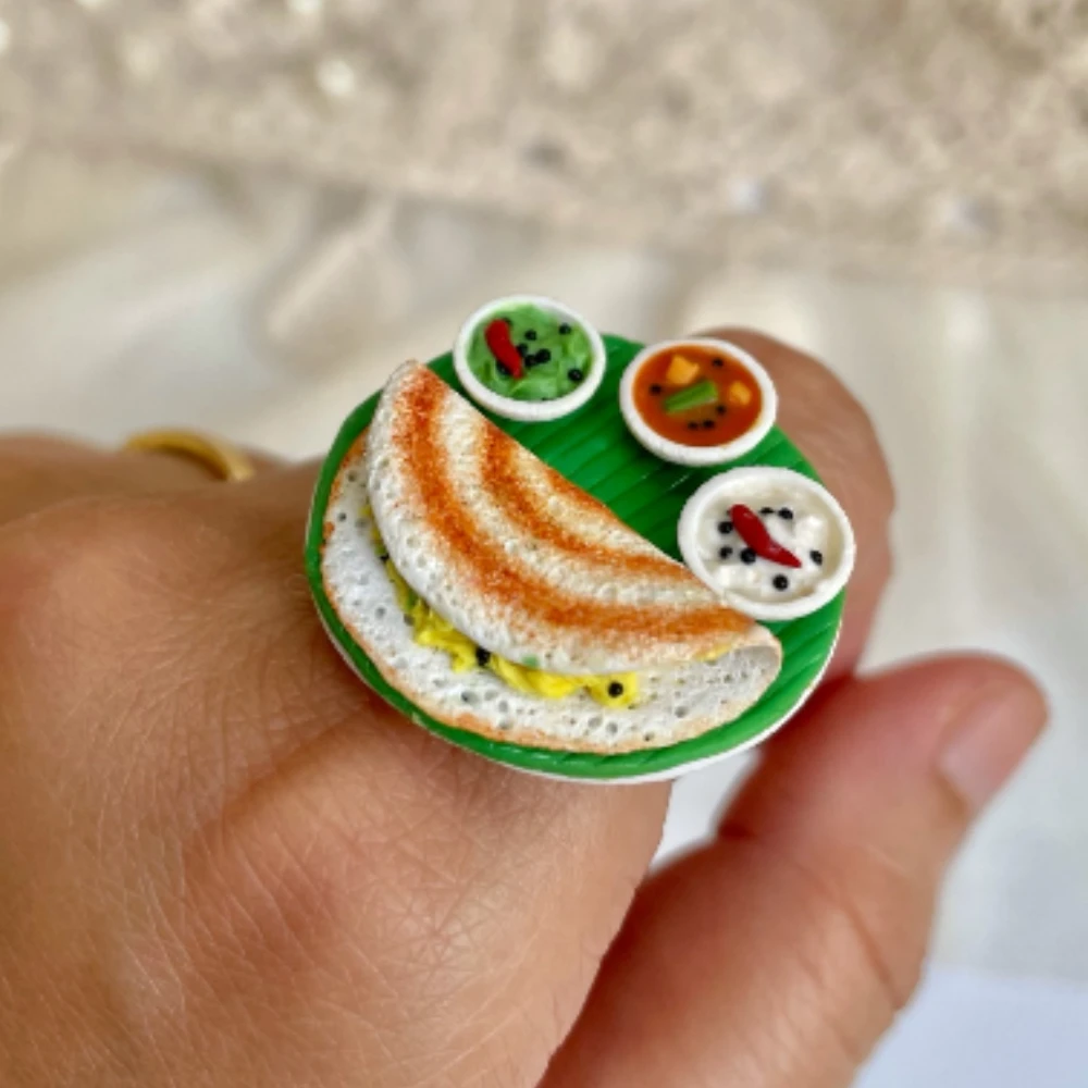 Miniature Masala Dosa Ring