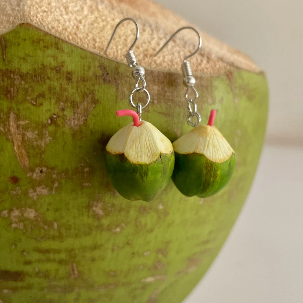 Miniature Coconut Water Earrings