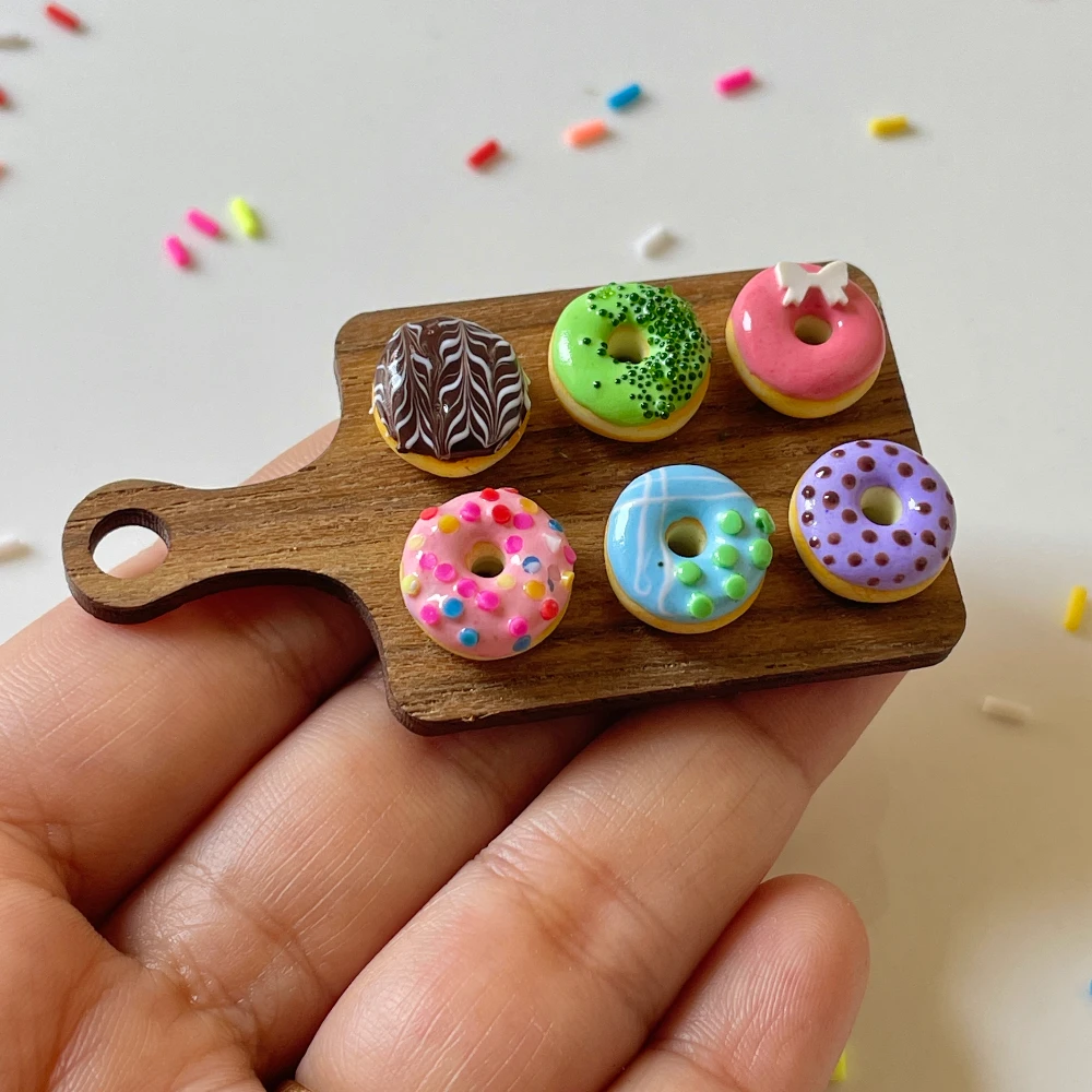 Miniature Donuts Platter Fridge Magnet
