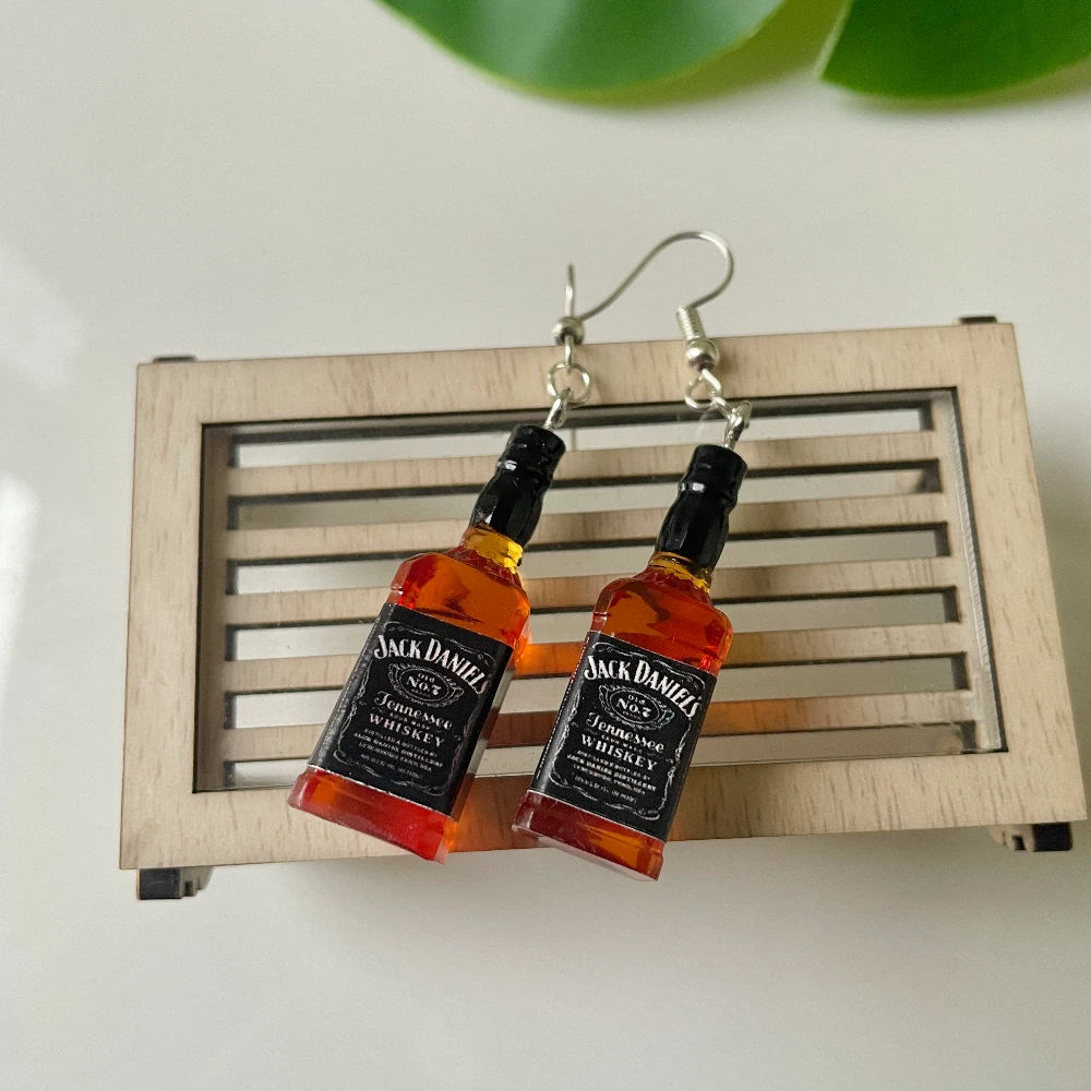 Miniature Jack Daniels Earrings